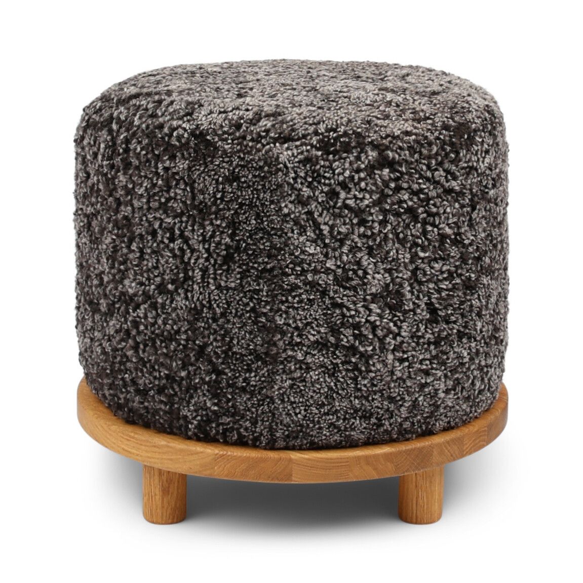 Simon Pouf | Kurzhaar | Neuseeland | D46x52 cm Poufs | Sheepskinhouse.ch