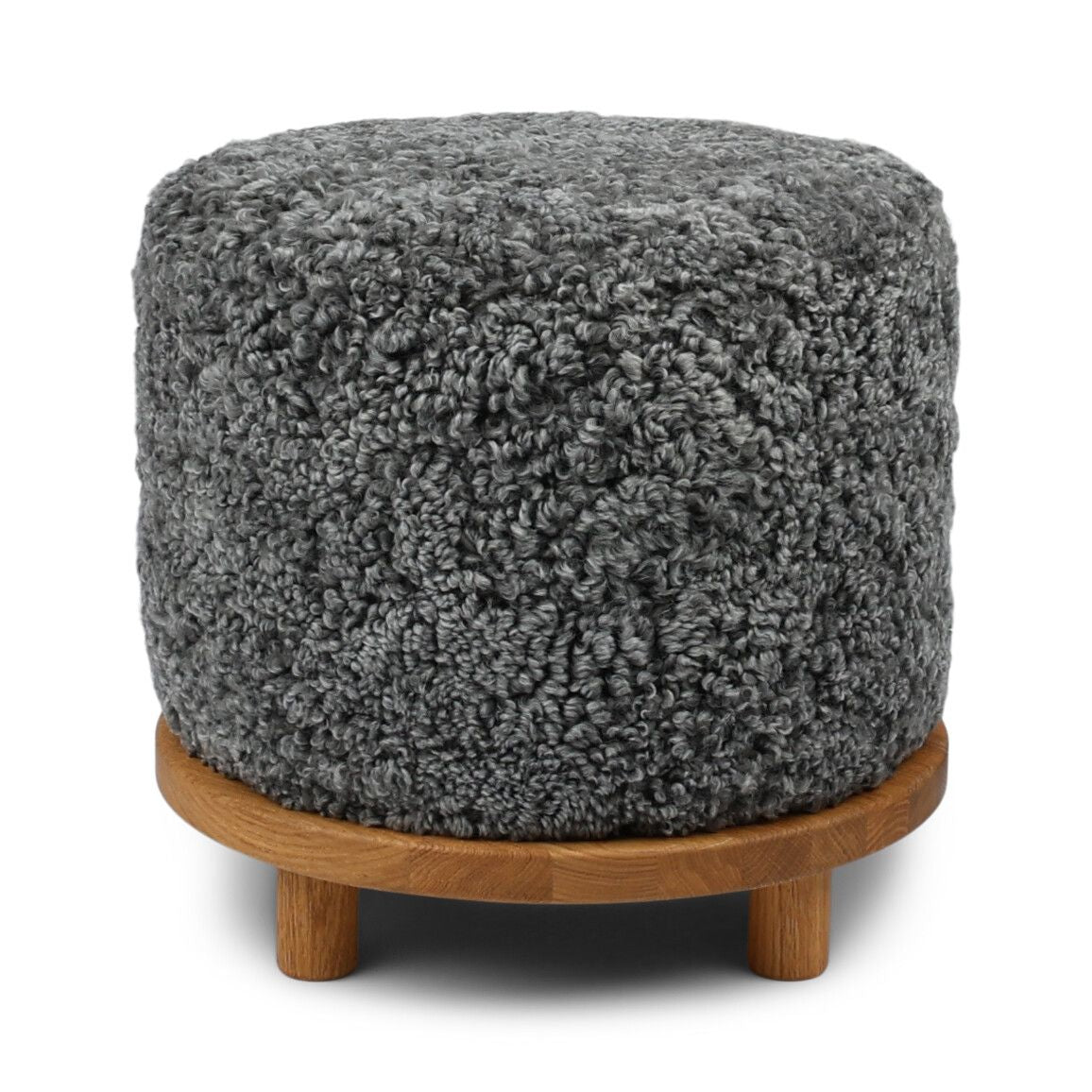 Simon Pouf | Kurzhaar | Neuseeland | D46x52 cm Poufs | Sheepskinhouse.ch
