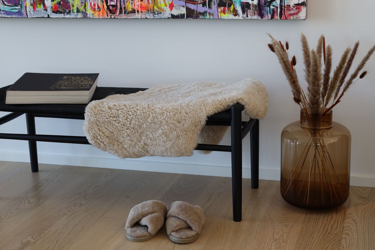 Normales Lammfell | Kurzhaar | Neuseeland | ca. 90x60 cm Weiß