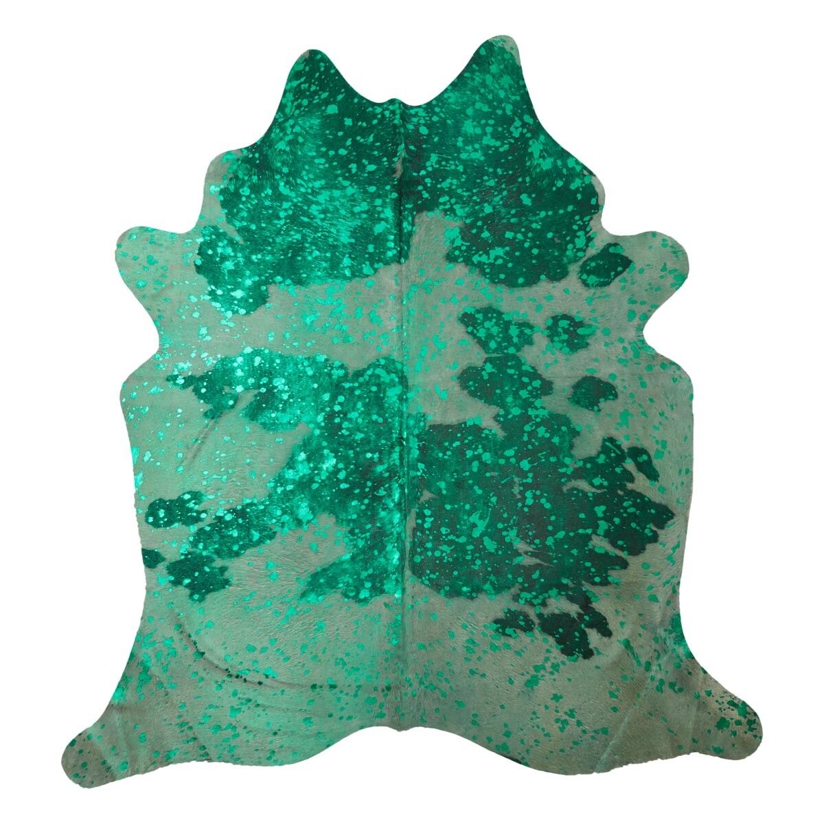 Unika Kuhfell | Schimmerndes Grün | 3,9 qm