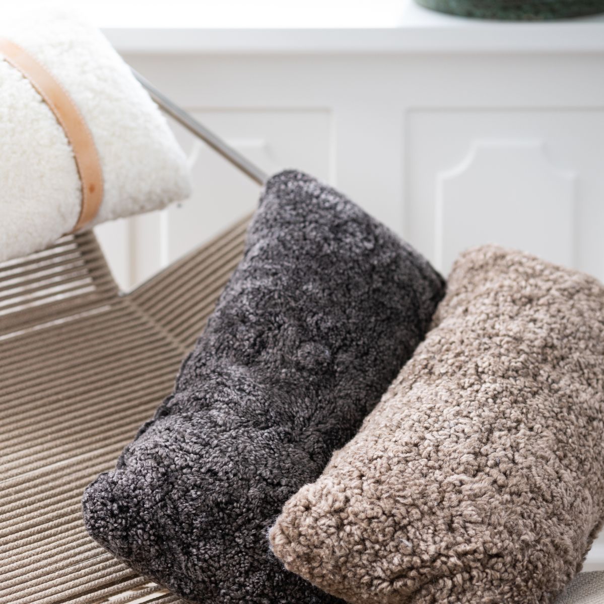 Fellkissen | Kurzhaar | Neuseeland | 35x45 cm Pilz