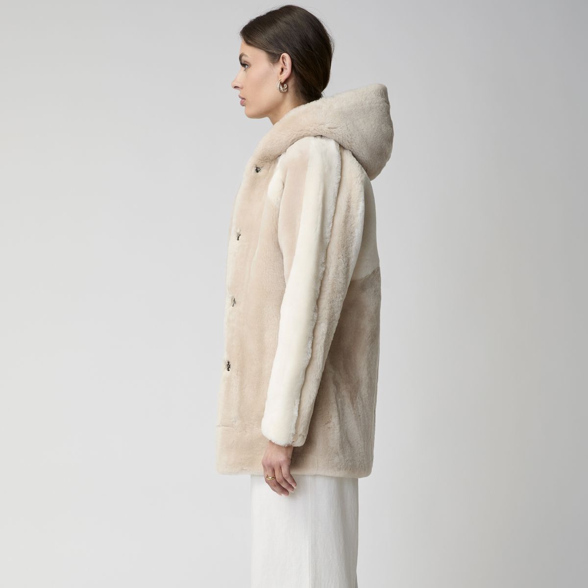 Leah Jacke | Doubleface Beige/Brun
