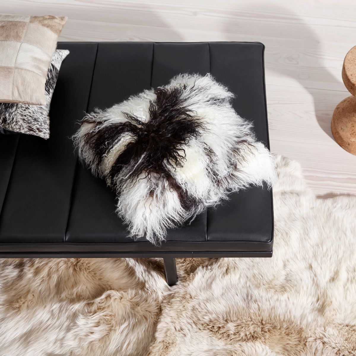 Lammfellkissen Premium | Tibet | 40x40 cm Fellkissen | Sheepskinhouse.ch