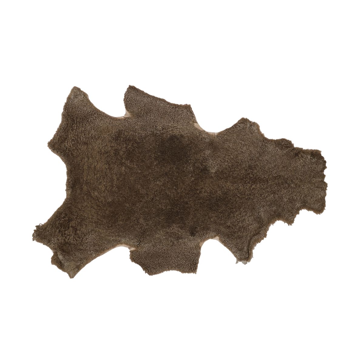Neuseeländisches Lammfell | Naturform | Kurzhaar | 90x60 cm Taupe