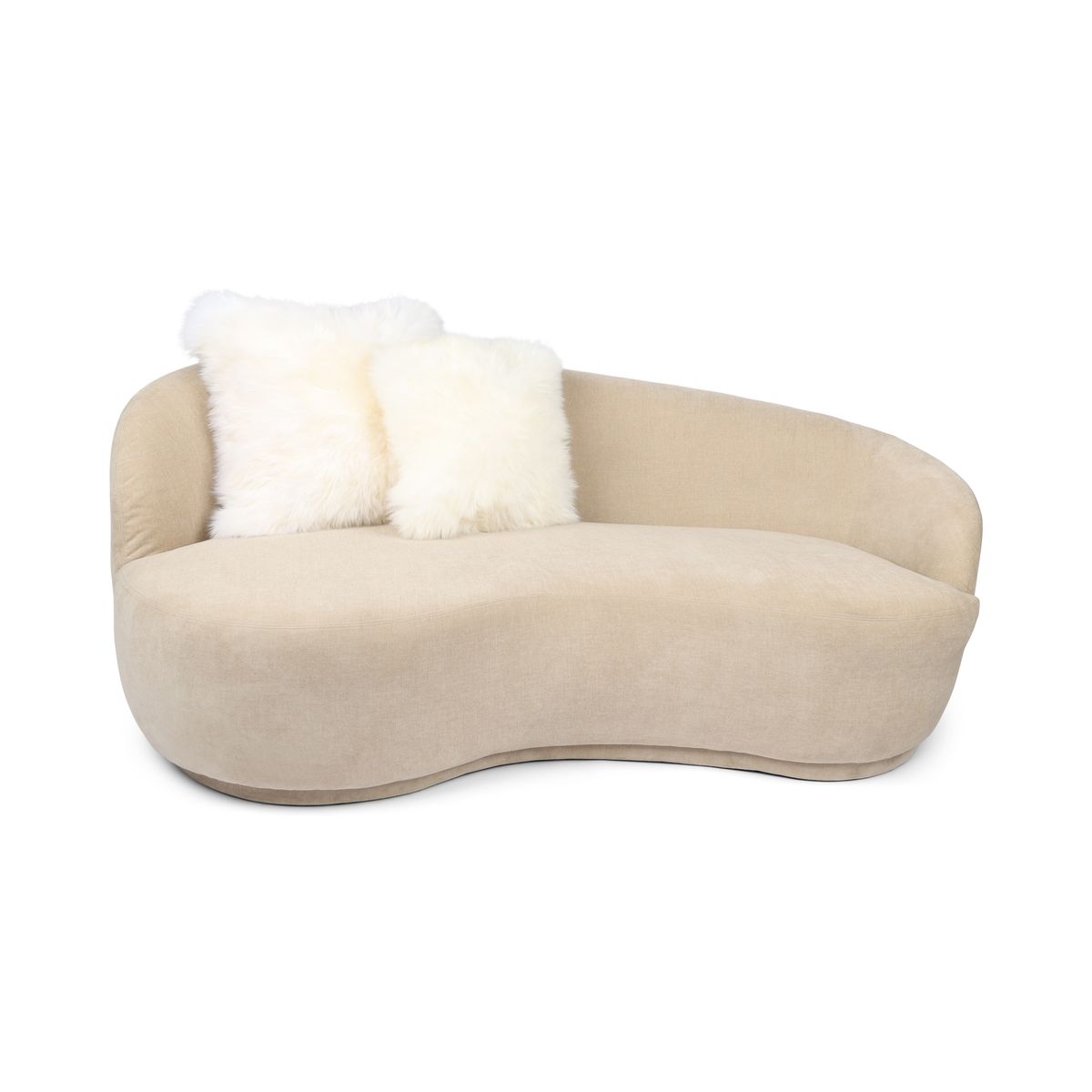 Fellkissenbezug | Langhaar | Neuseeland | 50,5x50,5 cm Weiß