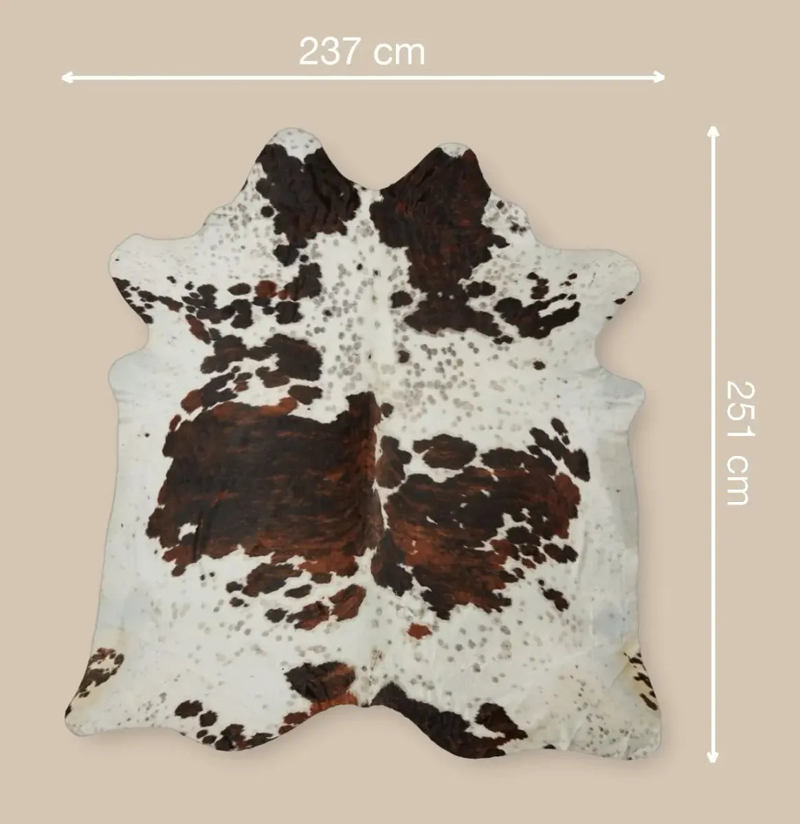 Unika Kuhfell | Exotisch Dreifarbig | 4,4 qm Exotisches Tricolor