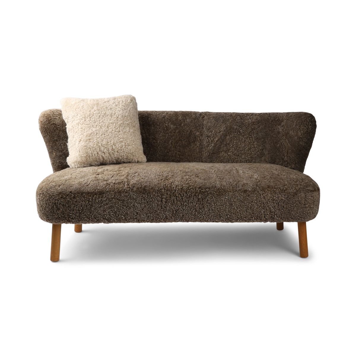 Emanuel Sofa | Zweisitzer | Design Möbel Taupe