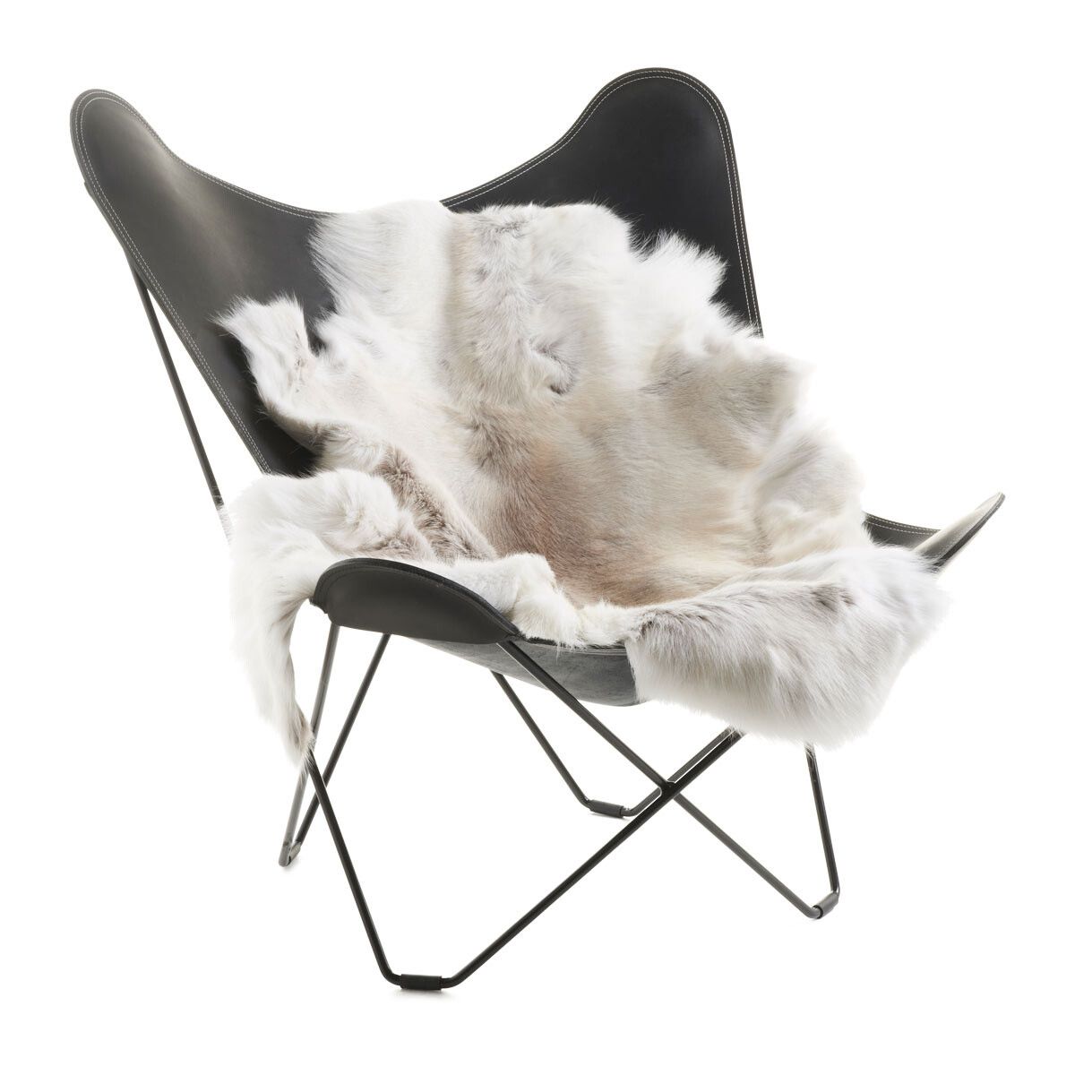 Rentierfell Premium | Finnland | Hell (selten) | 70x110 Natürlich Hell