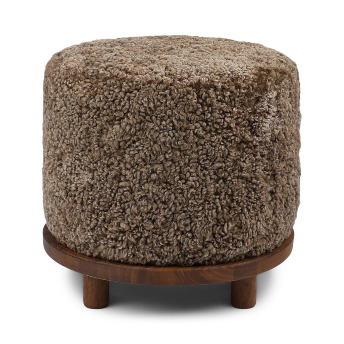 Simon Pouf | Kurzhaar | Neuseeland | D46x52 cm Poufs | Sheepskinhouse.ch