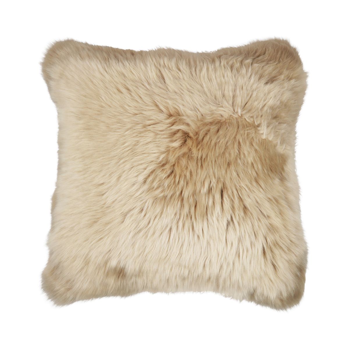 Fellkissen | Langhaar | Neuseeland | 50x50 cm Warm Sand
