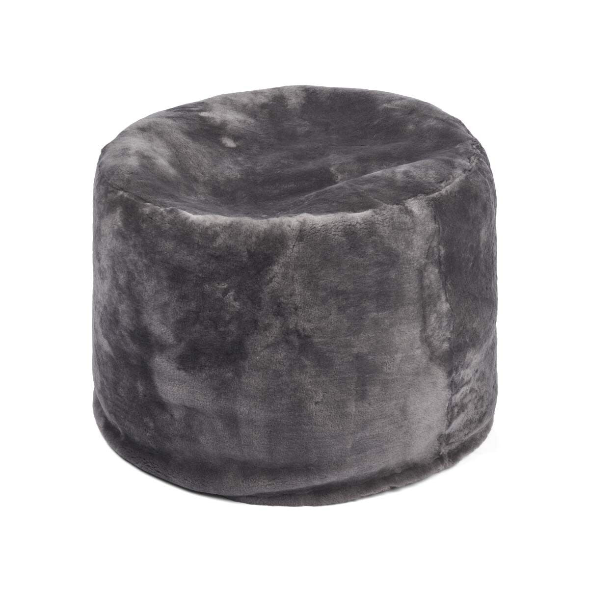 Lammfellpouf Premium | Neuseeland | Mokassin | D55x46 cm