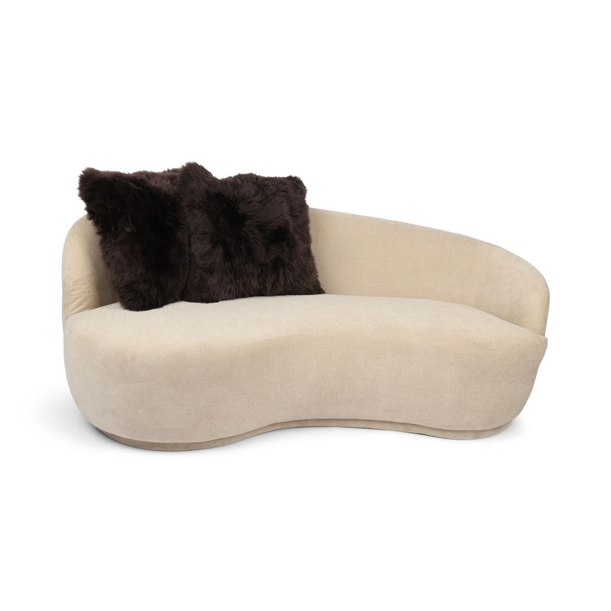 Fellkissenbezug | Langhaar | Neuseeland | 50,5x50,5 cm Schokolade