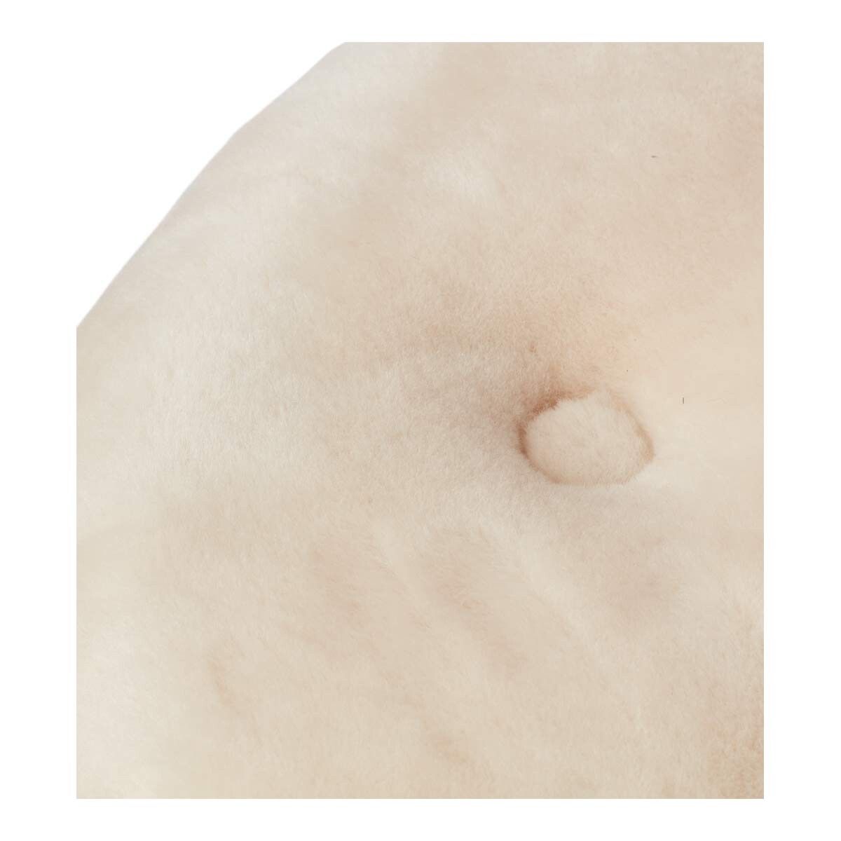 Simon Pouf | Neuseeland | Mokassin | D46x52 cm Natürlich