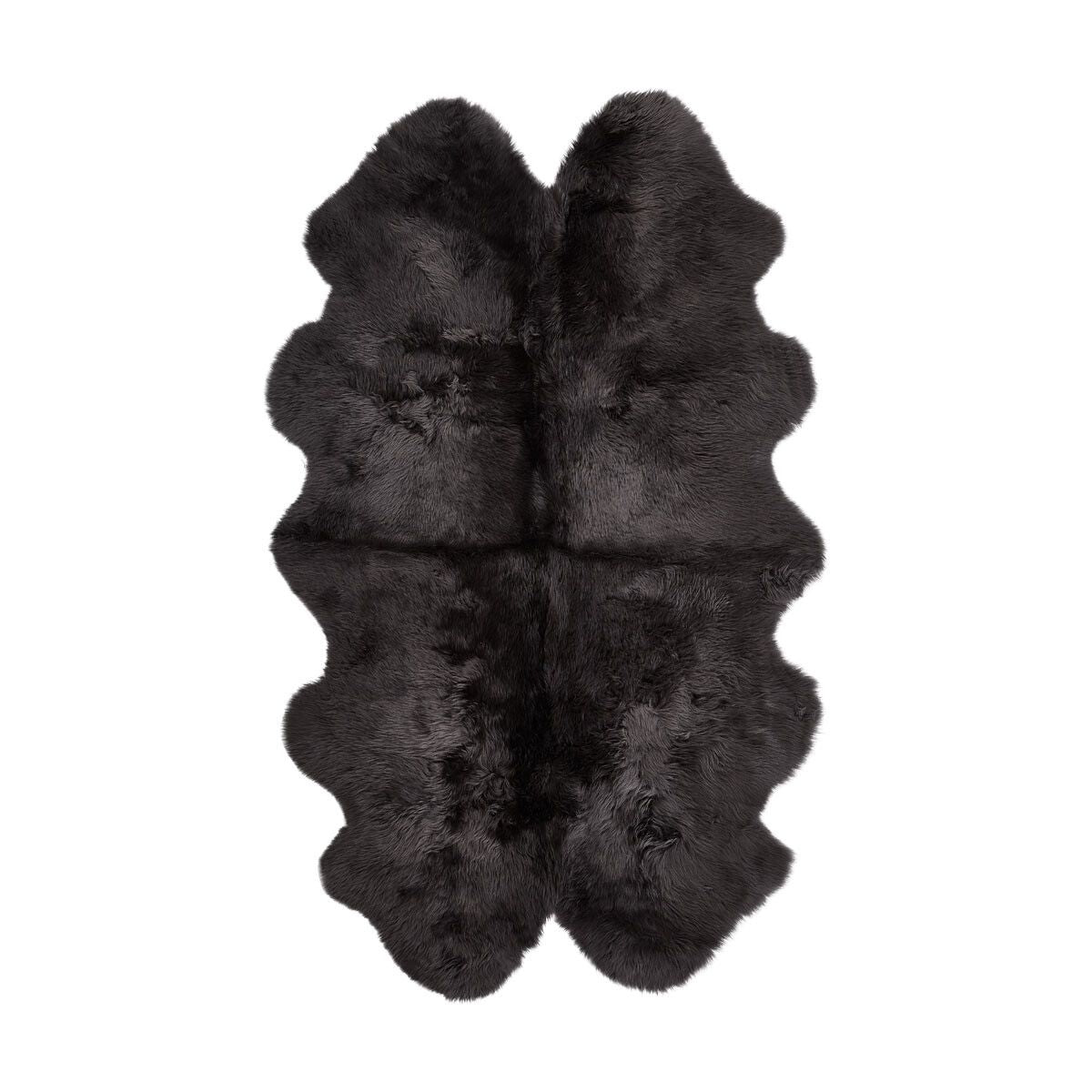 Lammfell Teppich Premium | Langhaar | Neuseeland | 180x110 cm Stahl