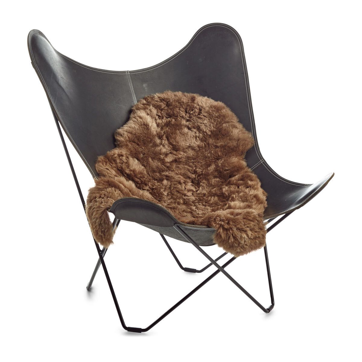 Lammfell Premium | Kurzhaar | Island | 100-120x60 cm Rostbraun