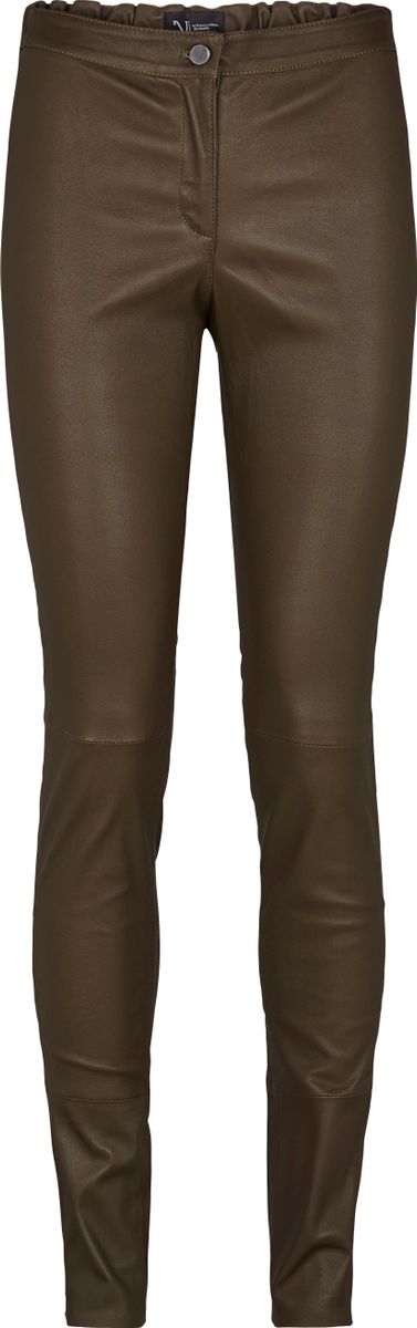 Ambra Leggings | Lammleder Moosgrün