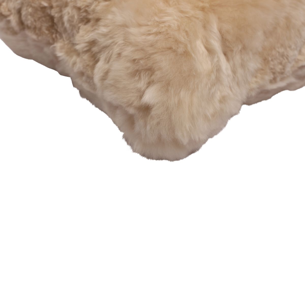 Alpaka Fellkissen | Alpaka Wolle | Kurzhaar | Doppelseitig Leinen