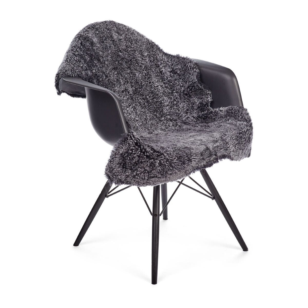 Merino Premium Lammfell | Kurzhaar | Neuseeland | 115x60 cm Anthrazit