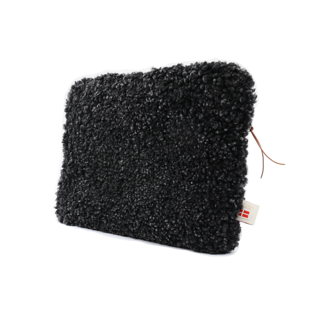Laptop Sleeve | Curly Lammfell | 36x28 cm Anthrazit