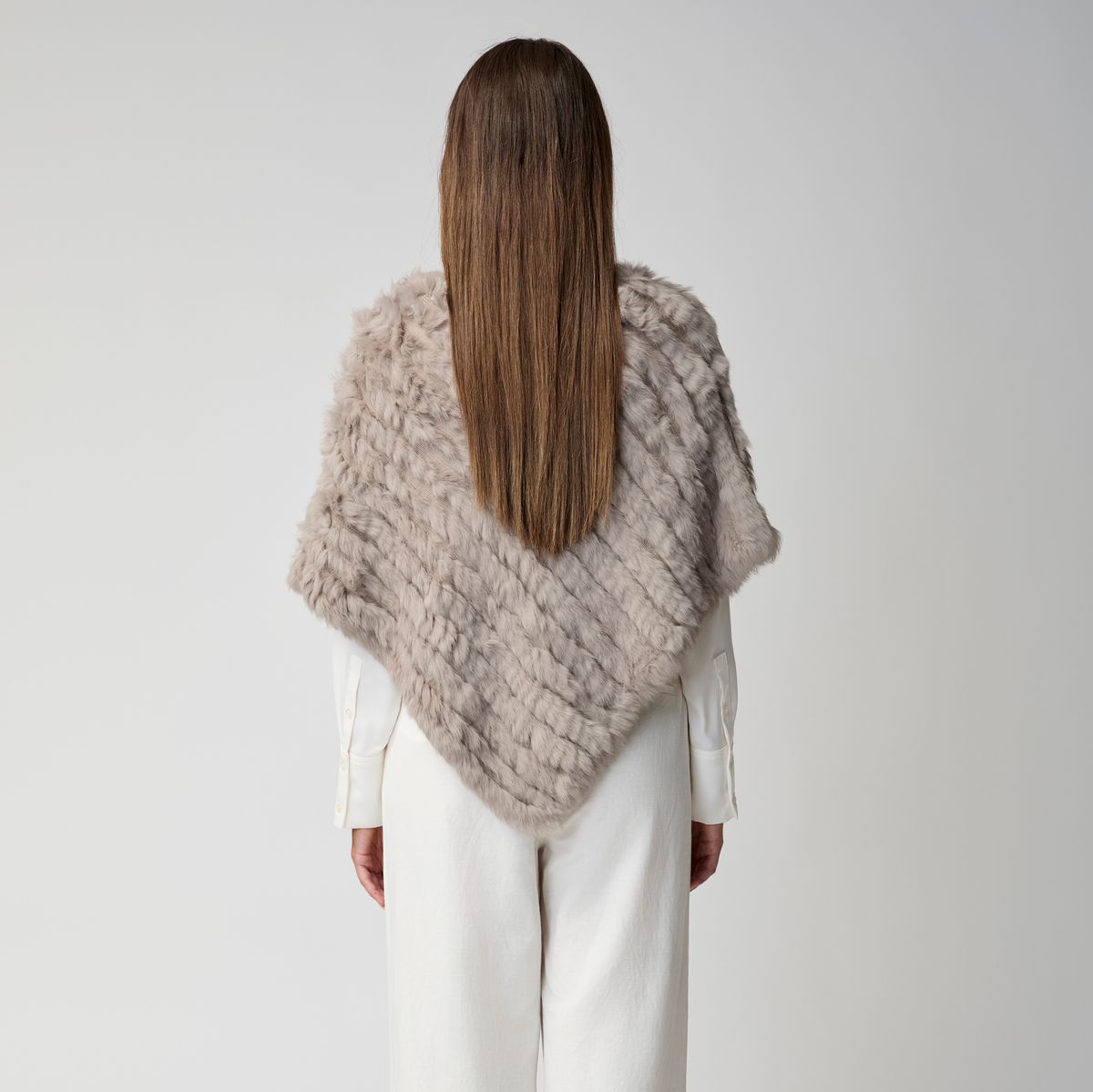 Molly Poncho | Kaninchen Schwarz