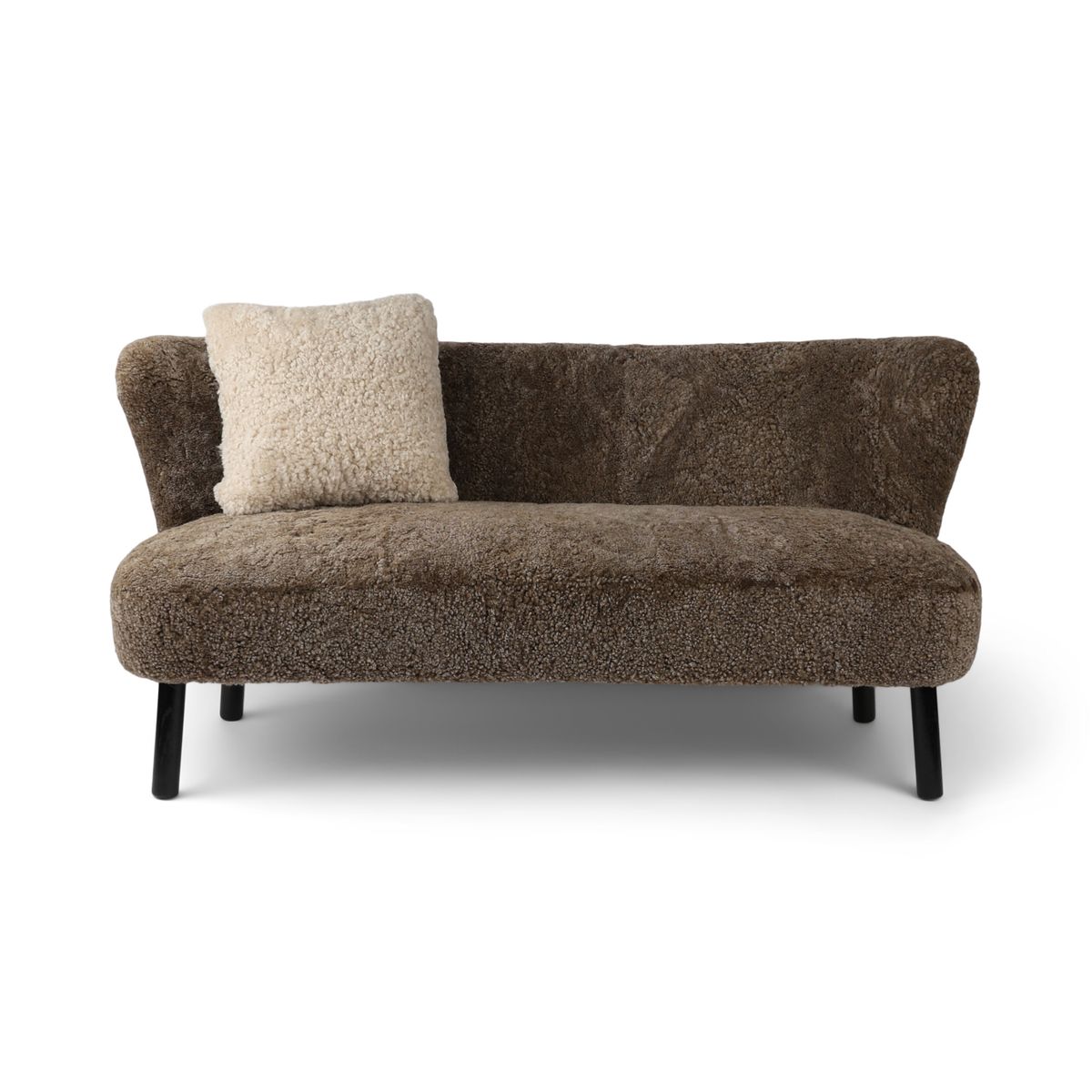 Emanuel Sofa | Zweisitzer | Design Möbel Taupe