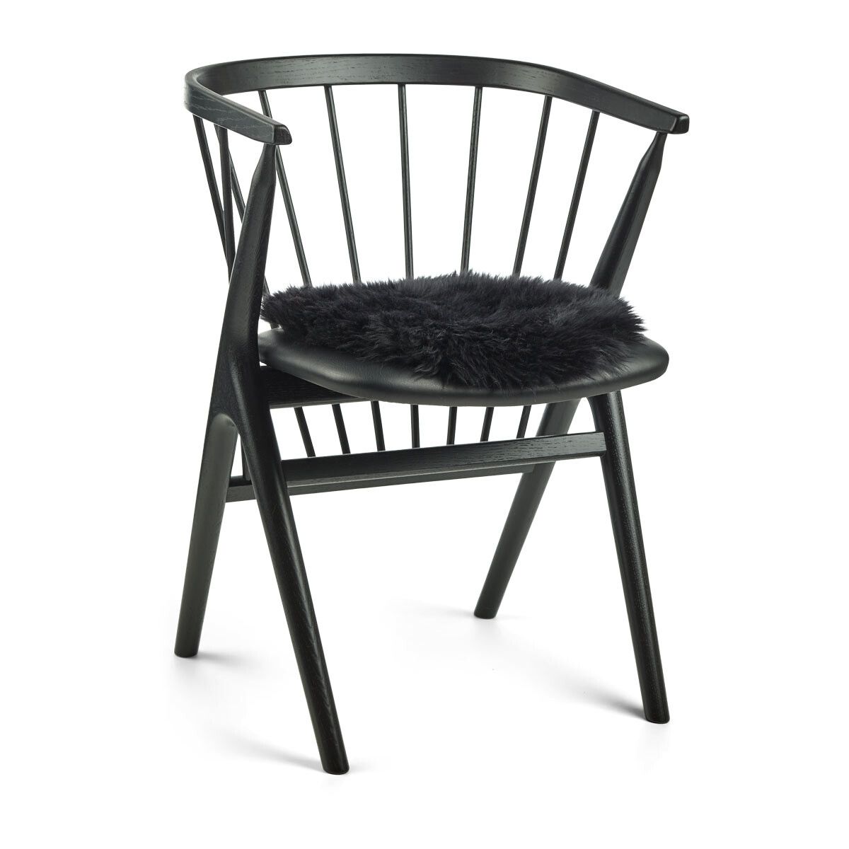 Lammfell Stuhlkissen Premium | Langhaar | Neuseeland | D38 cm Sitzkissen | Sheepskinhouse.ch