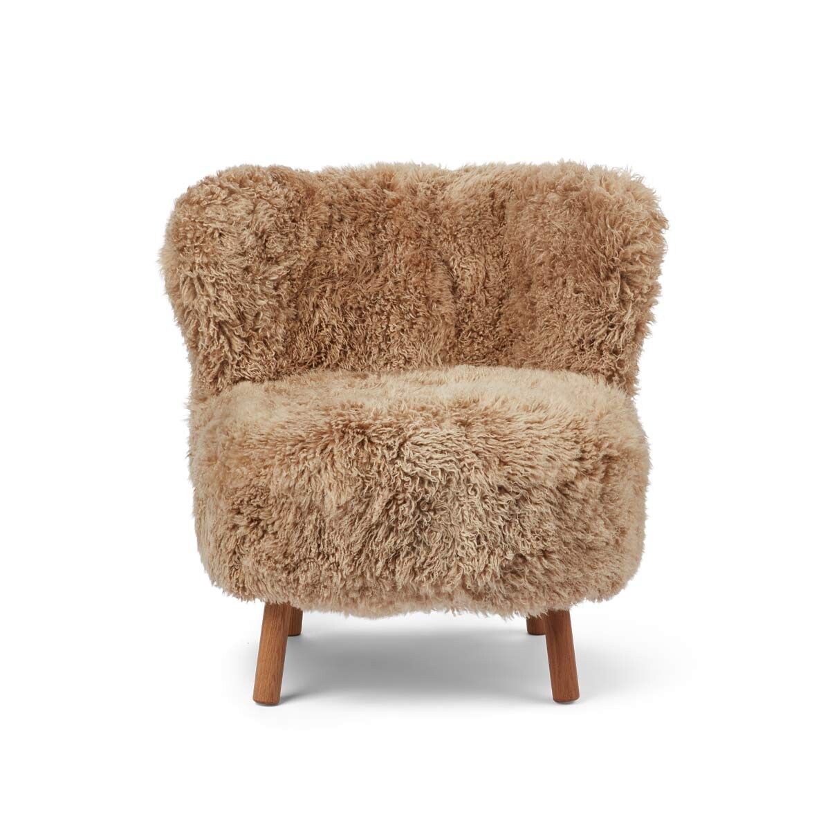 Emil Loungesessel | Premium Lammfell | Langhaar Honig