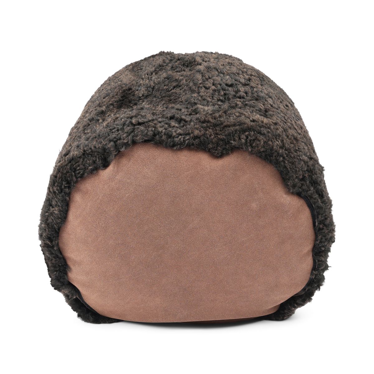 Lammfellpouf Premium | Kurzhaar | Neuseeland | D41x31 cm Schokolade