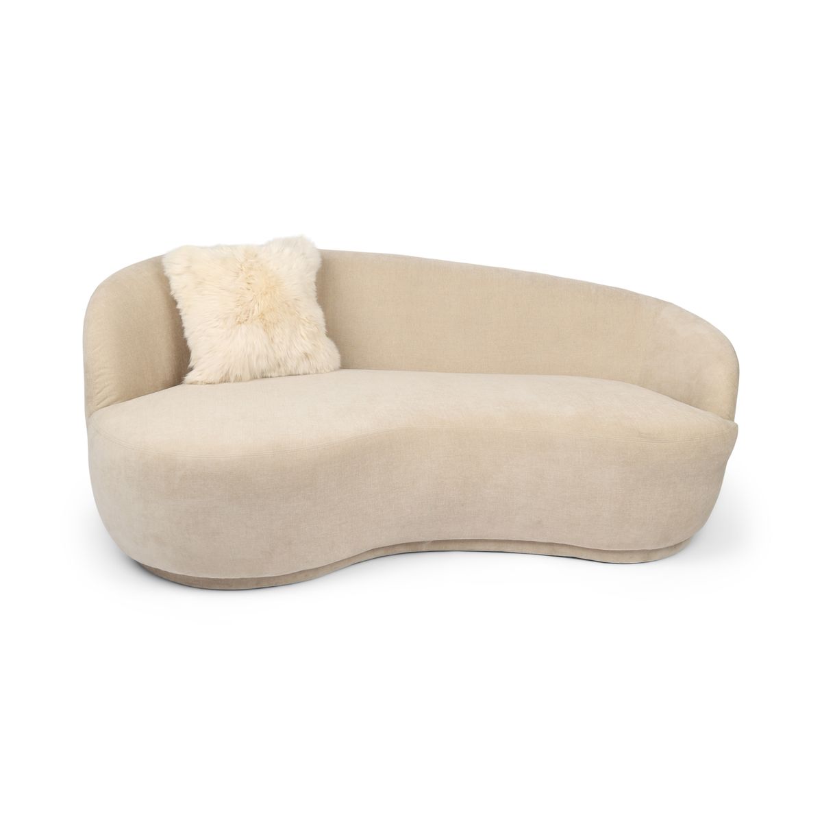 Fellkissenbezug | Langhaar | Neuseeland | 40x40 cm Leinen