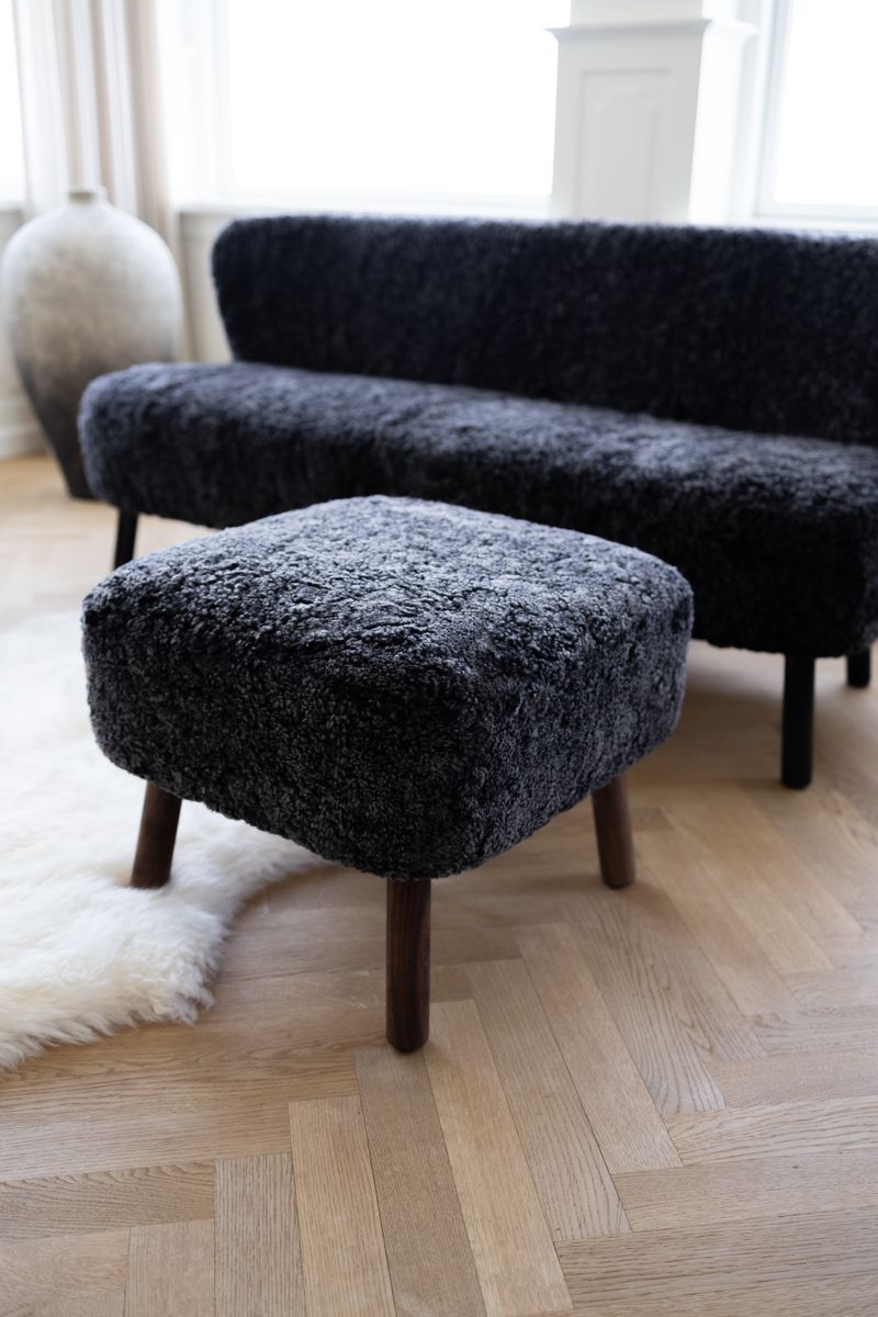 Emanuel Sofa | Kurzhaar  Schwarz