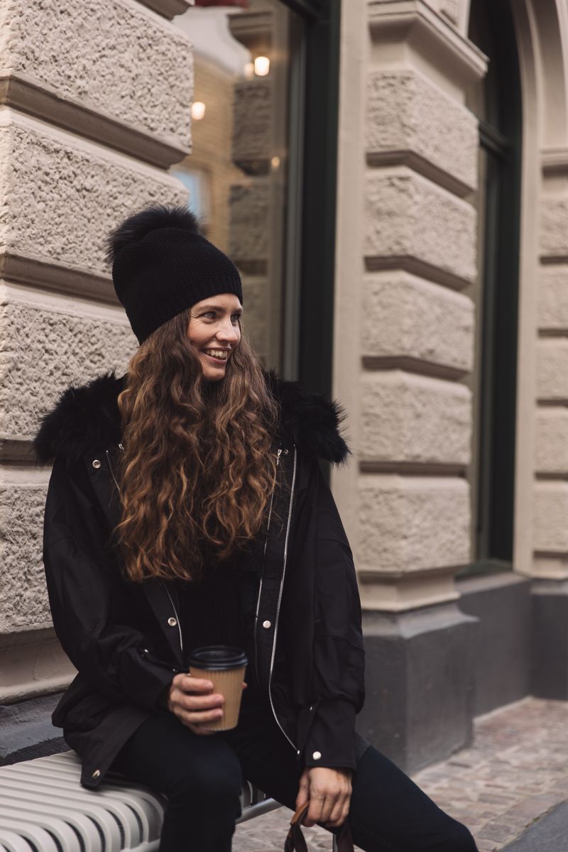 Augusta Jacke | Waschbär, Kaninchen Heckengrün/Herbstmarmor