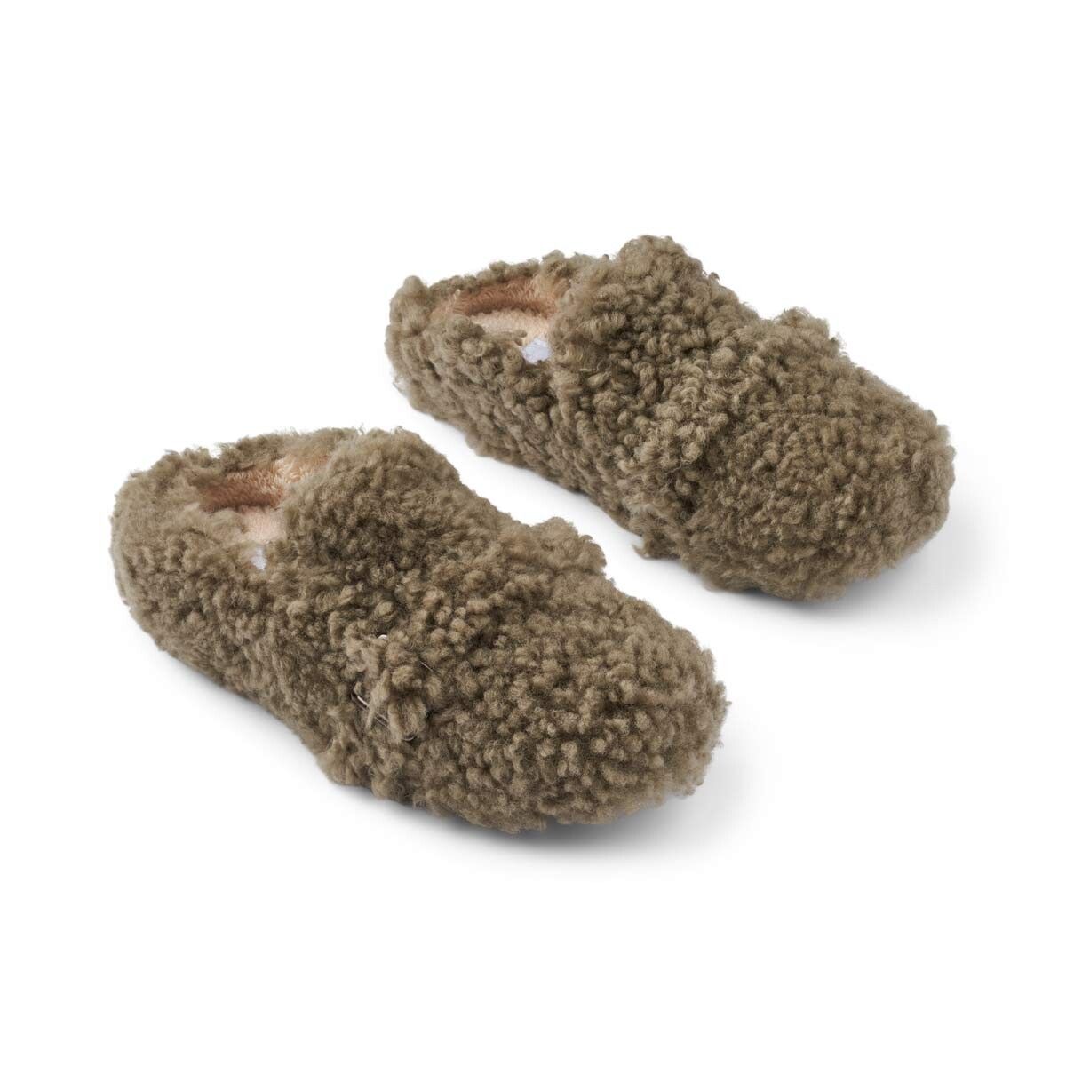Fluffy Curly Slippers | Lammfell Fellschuhe | Sheepskinhouse.ch