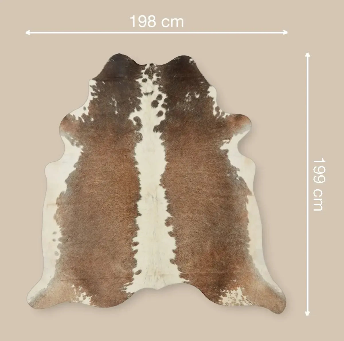 Unika Kuhfell | Graubeige | 2,6 qm Graubeige