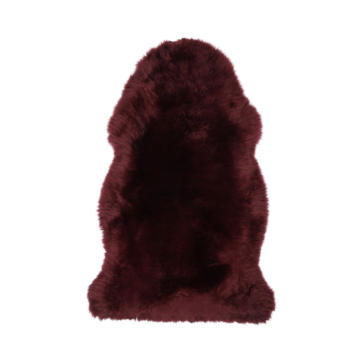 Merino Premium Lammfell | Langhaar | 100x60 cm Bordeaux