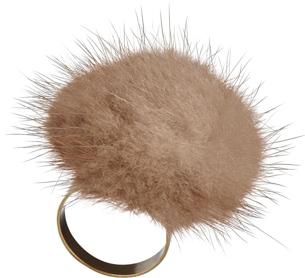 Ring m. Pompon | Nerz Modeaccessoire | Sheepskinhouse.ch