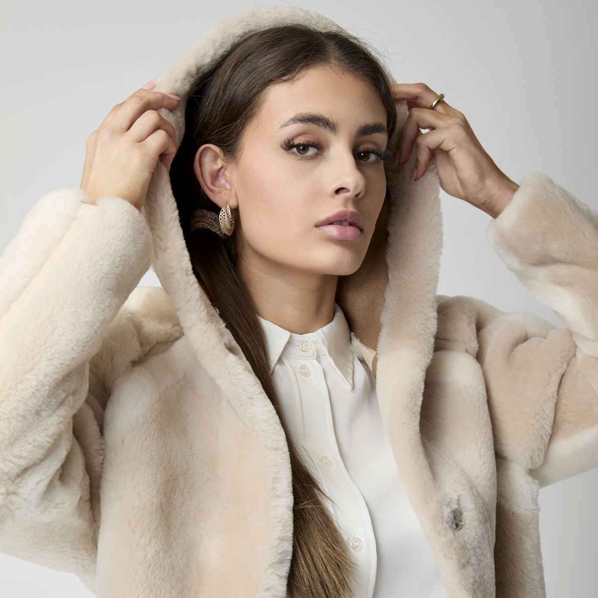 Leah Jacke | Doubleface Beige/Brun