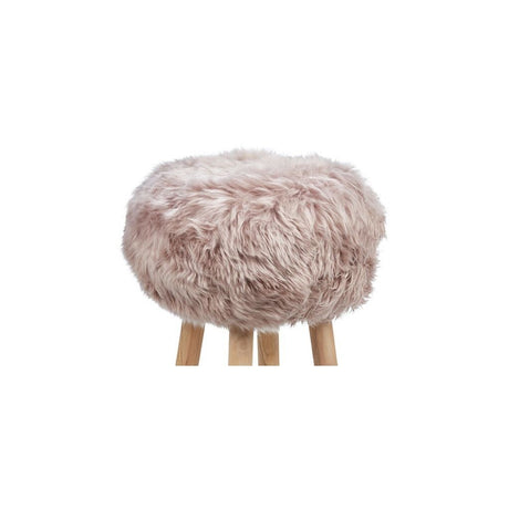 Lammfell Hockerbezug | Langhaar | Neuseeland | 35x17 cm Dove