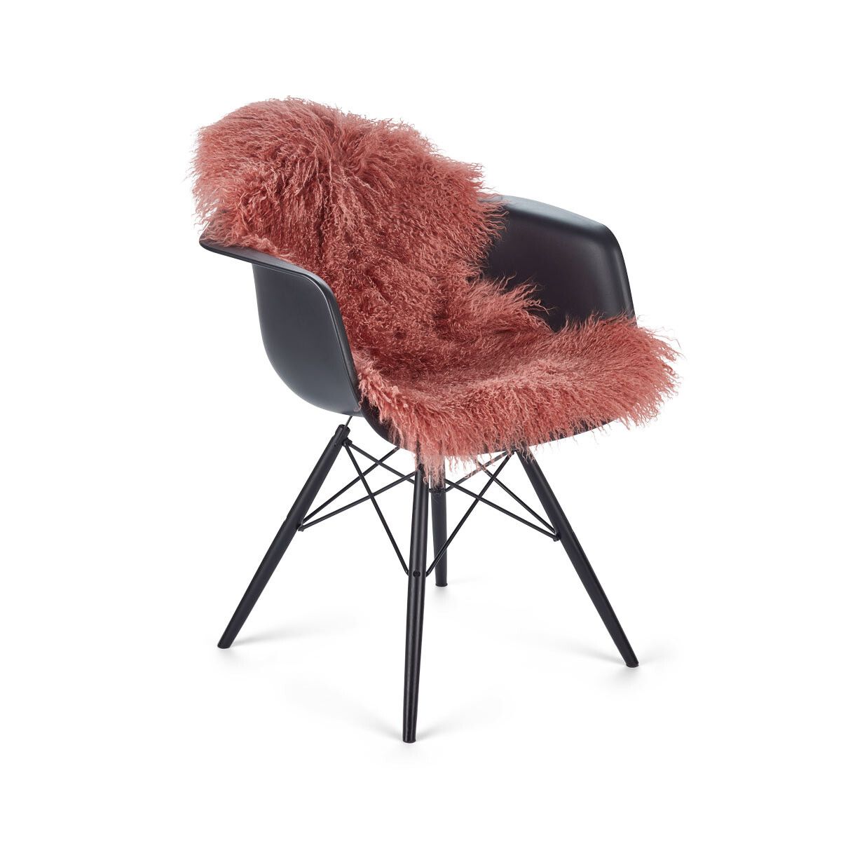 Lammfell Premium | Tibet | 85x50 cm Altrosa