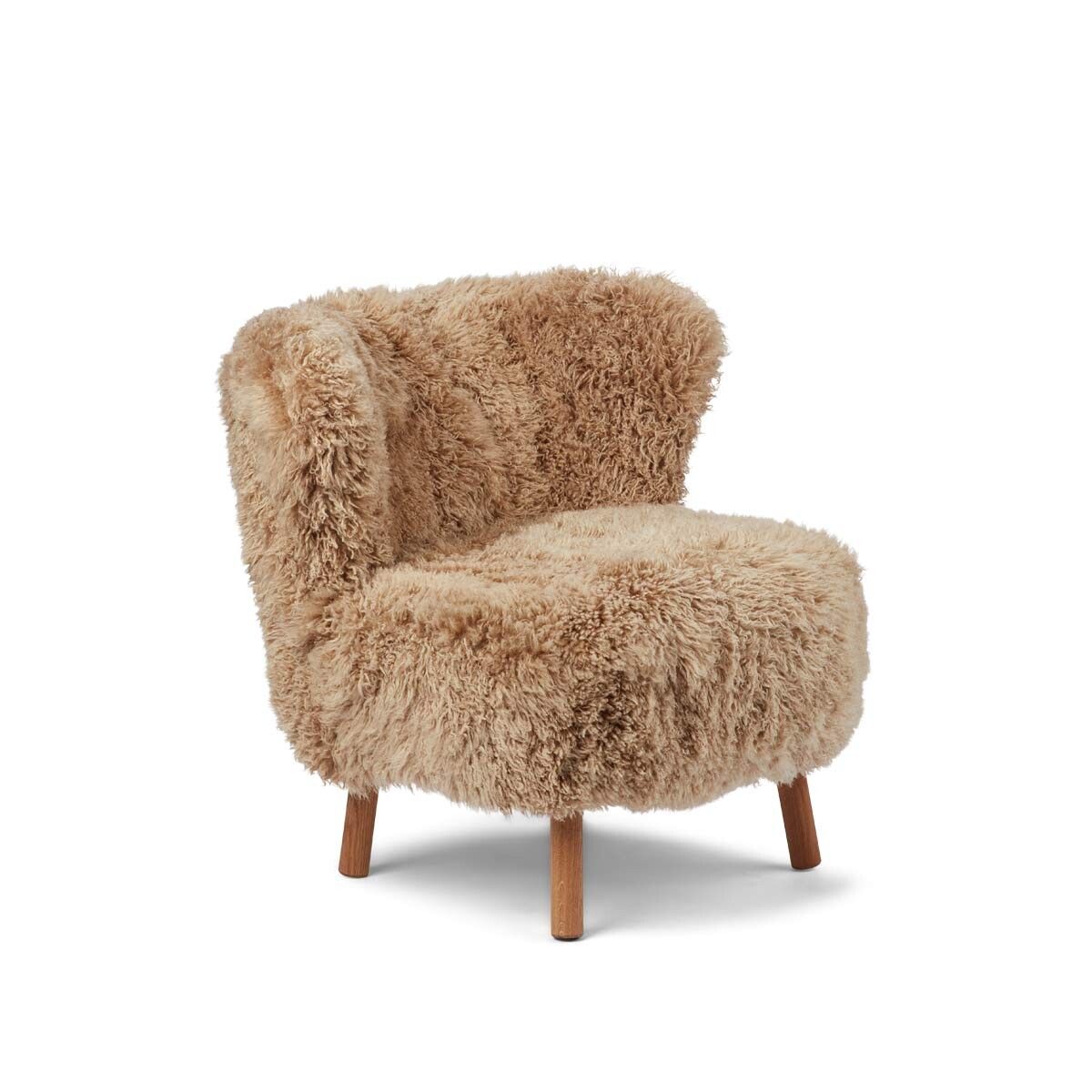 Emil Loungesessel | Premium Lammfell | Langhaar Honig