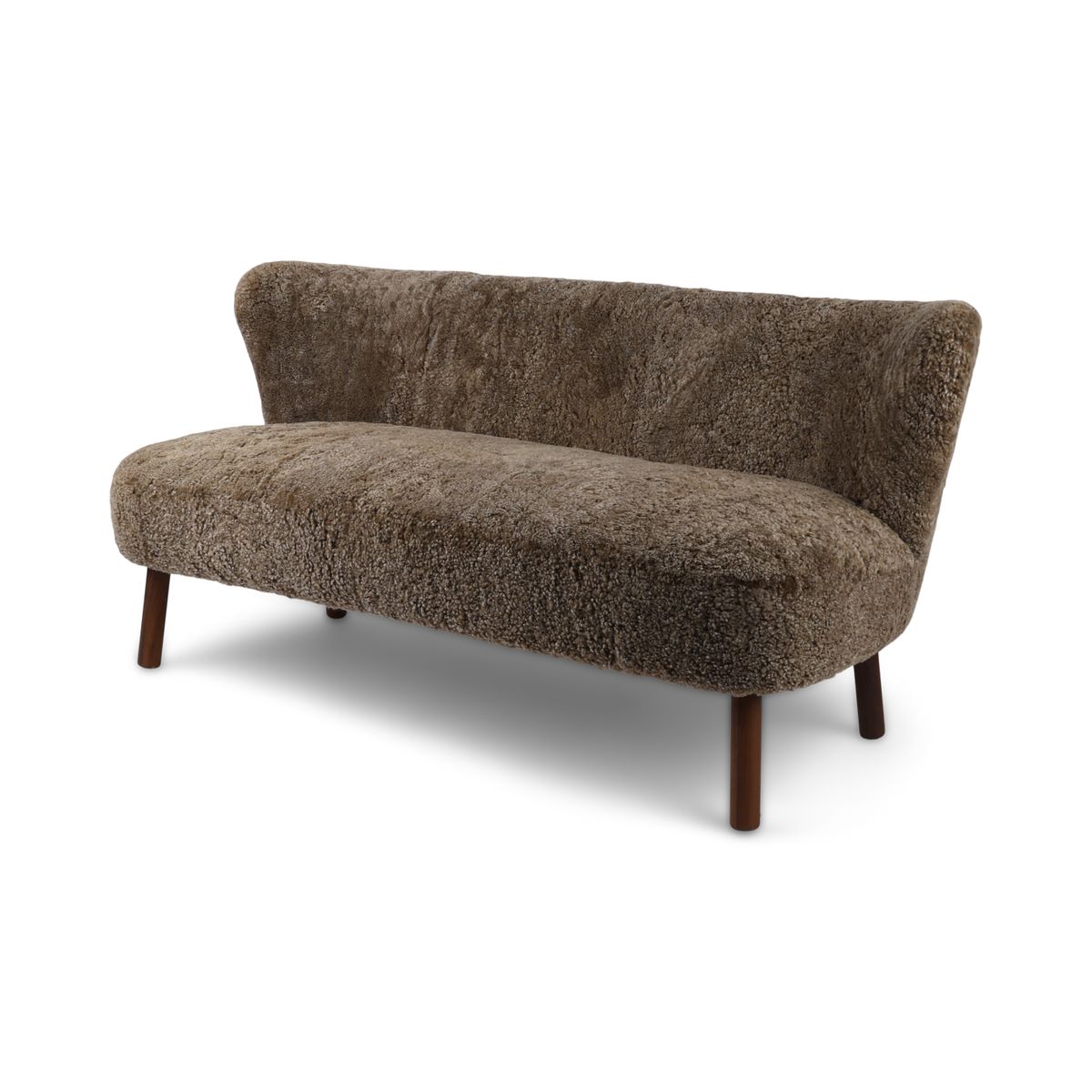 Emanuel Sofa | Zweisitzer | Design Möbel Taupe