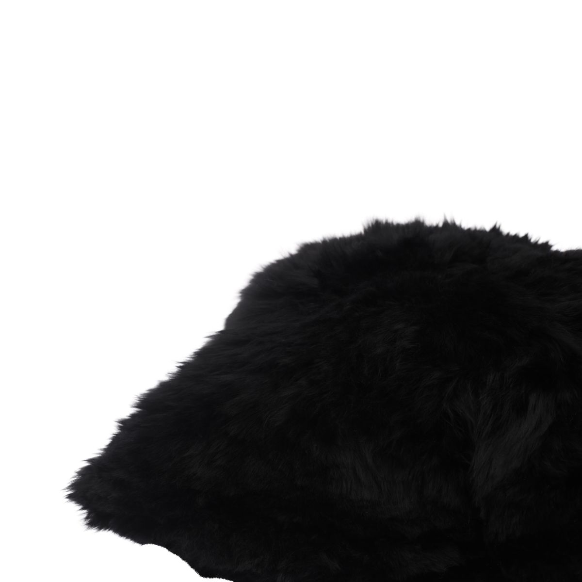 Alpaka Fellkissen | Alpaka Wolle | Kurzhaar | Doppelseitig Schwarz