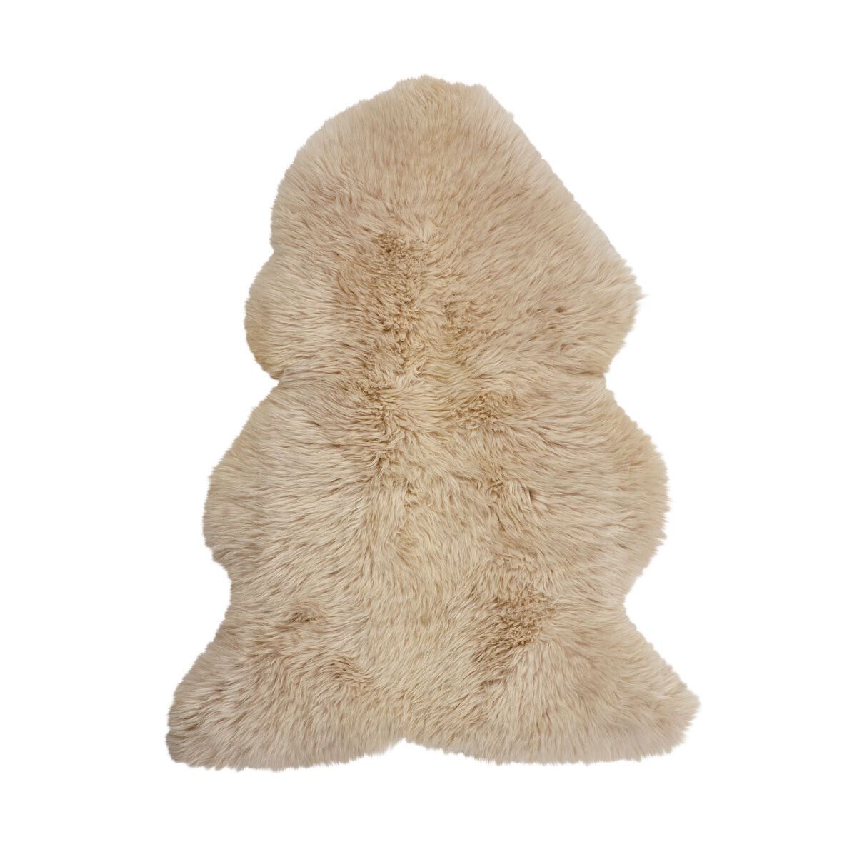 Merino Premium Lammfell | Langhaar | Neuseeland | 80x60 cm Leinen