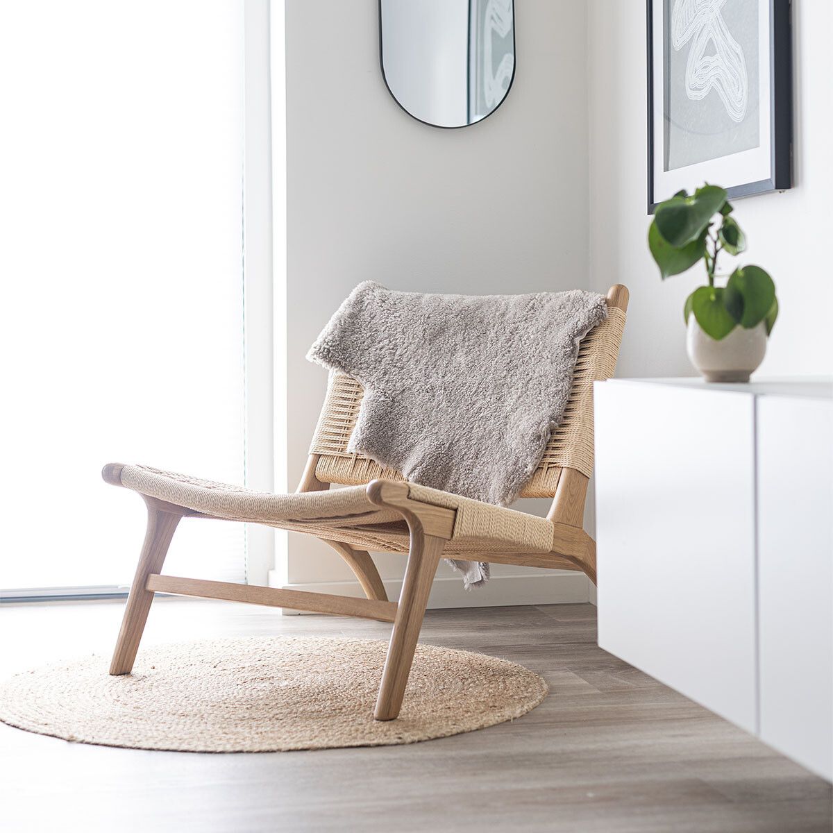 Normales Lammfell | Kurzhaar | Neuseeland | ca. 90x60 cm Grau