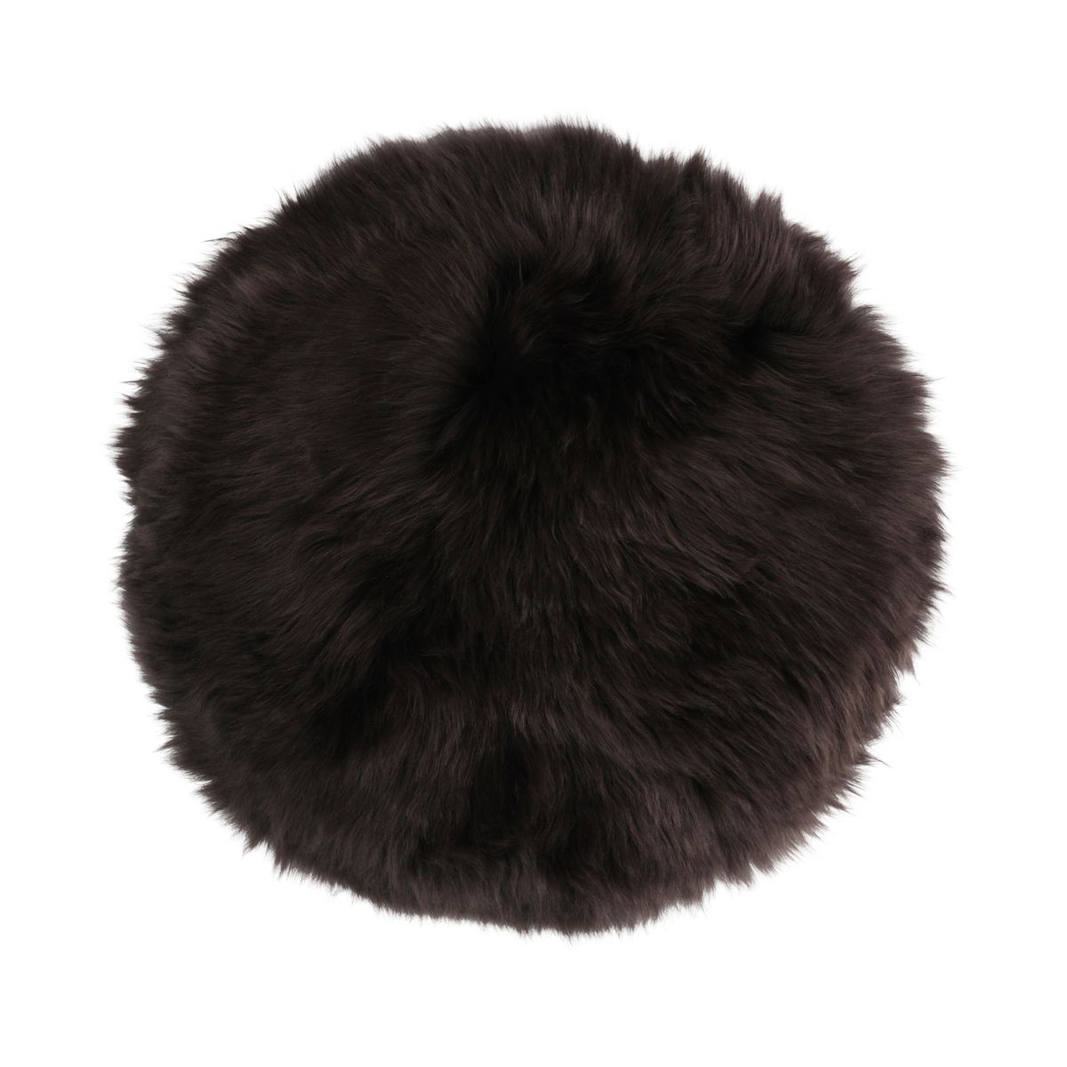 Stuhlkissen Premium | Langhaar | Neuseeland | D34cm Sitzkissen | Sheepskinhouse.ch