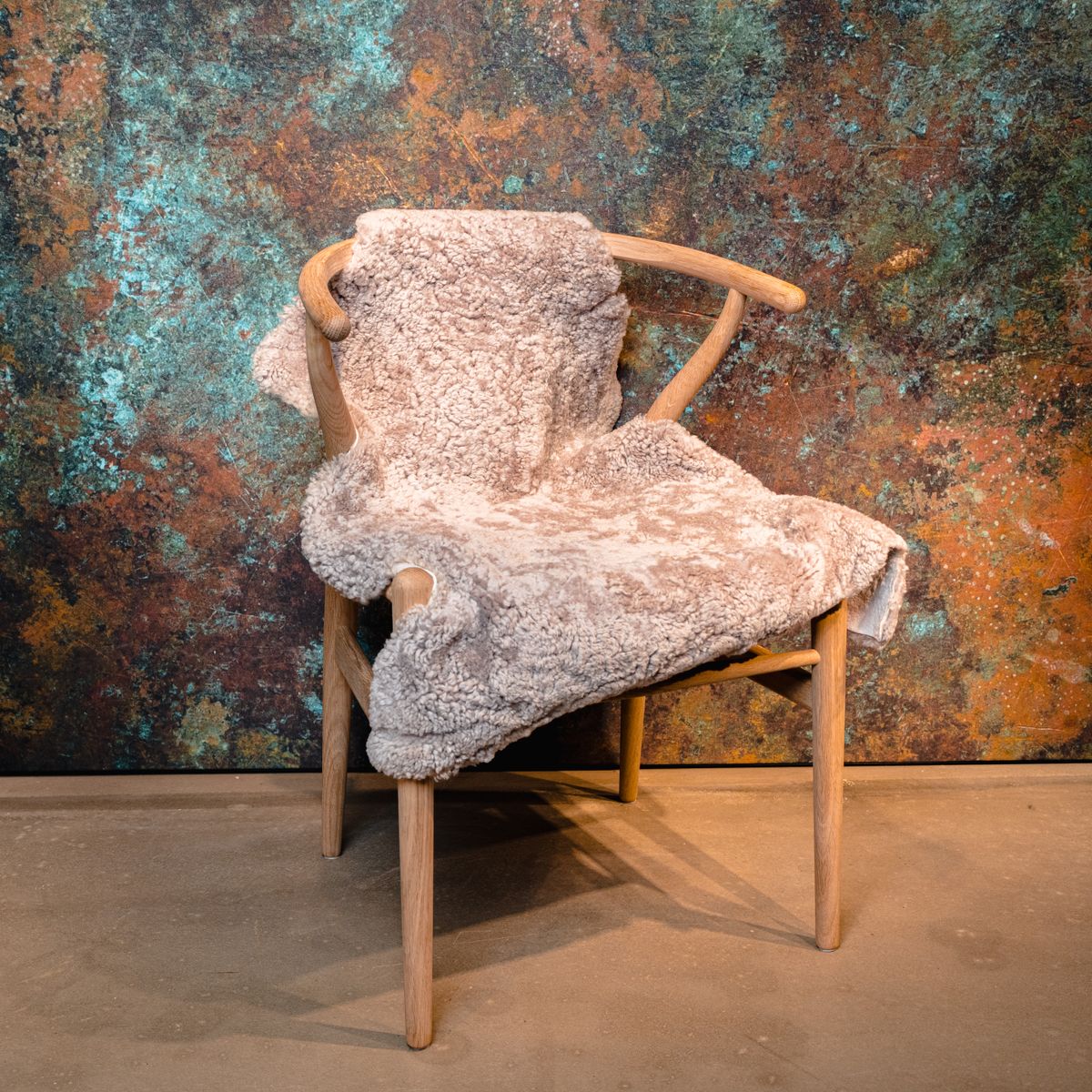 Normales Lammfell | Kurzhaar | Neuseeland | ca. 90x60 cm Grau