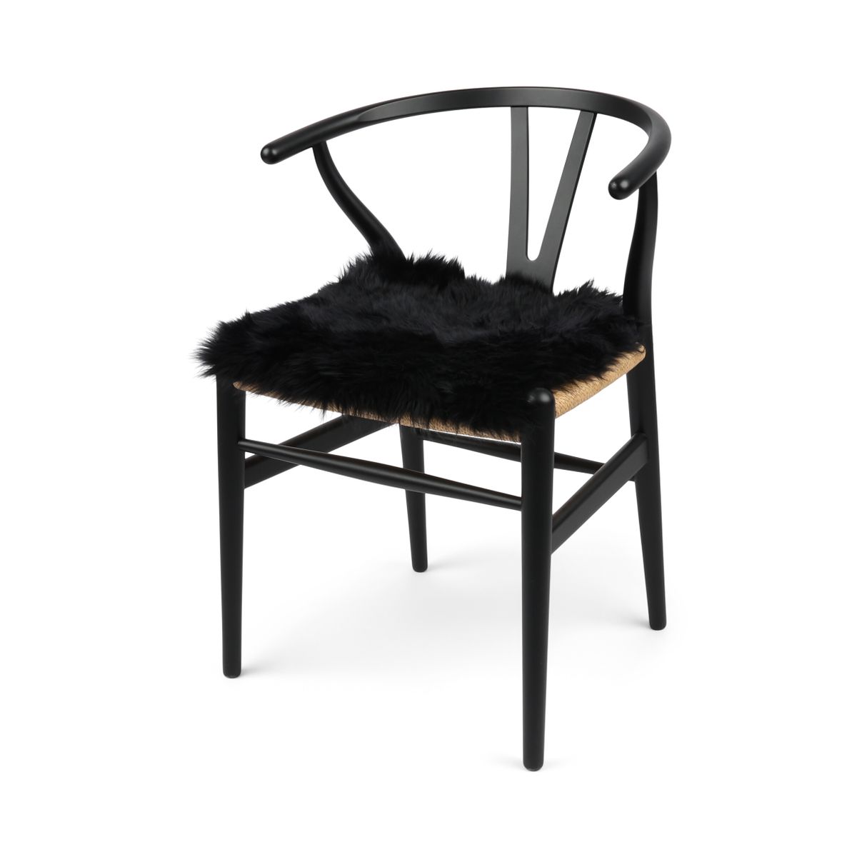 Stuhlauflage | Langhaar | Neuseeland | 40x40 cm Sitzkissen | Sheepskinhouse.ch