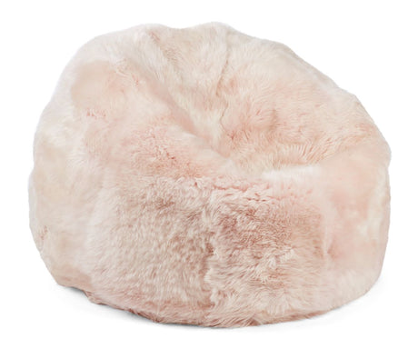 Lammfell Sitzsack Premium | Langhaar | Neuseeland | 92x93 cm Candy