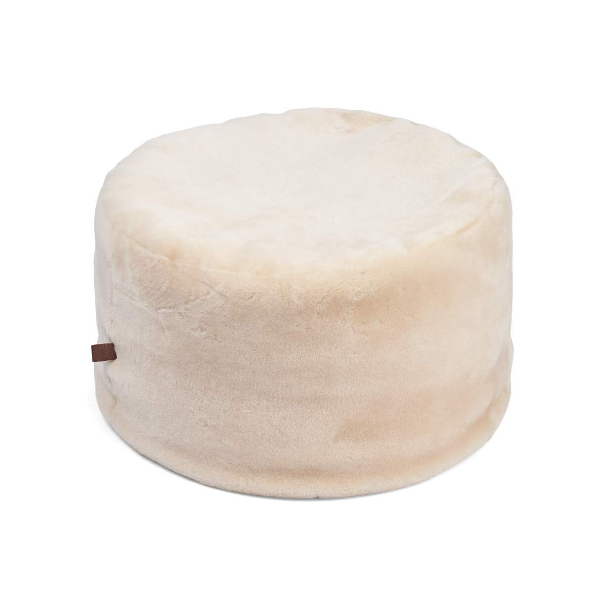 Lammfellpouf Premium | Neuseeland | Mokassin | D55x46 cm