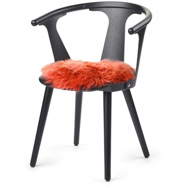 Lammfell Stuhlkissen Premium | Langhaar | Neuseeland | D38 cm Sitzkissen | Sheepskinhouse.ch