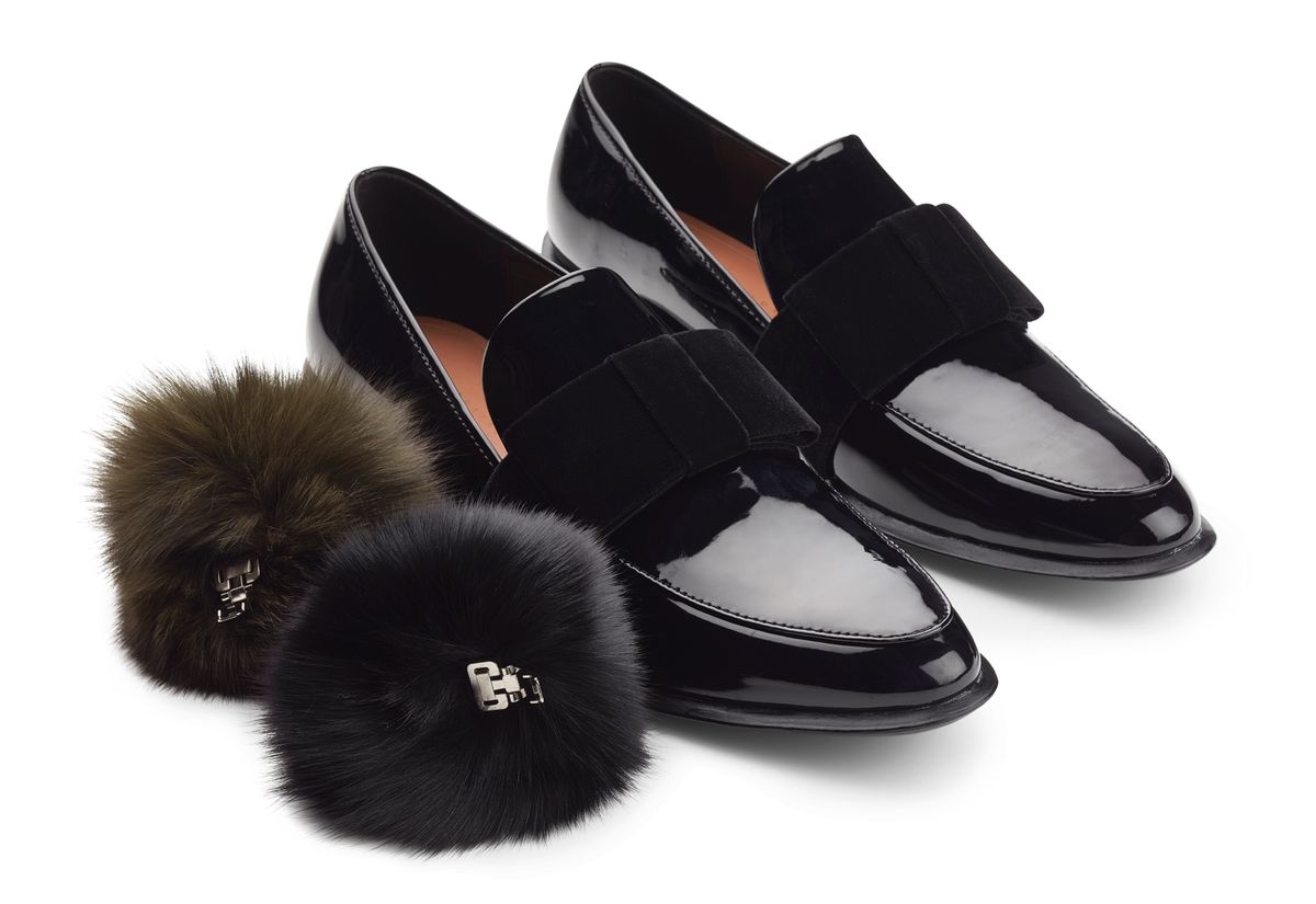 Pompon Schuhclip | Fuchs Khaki